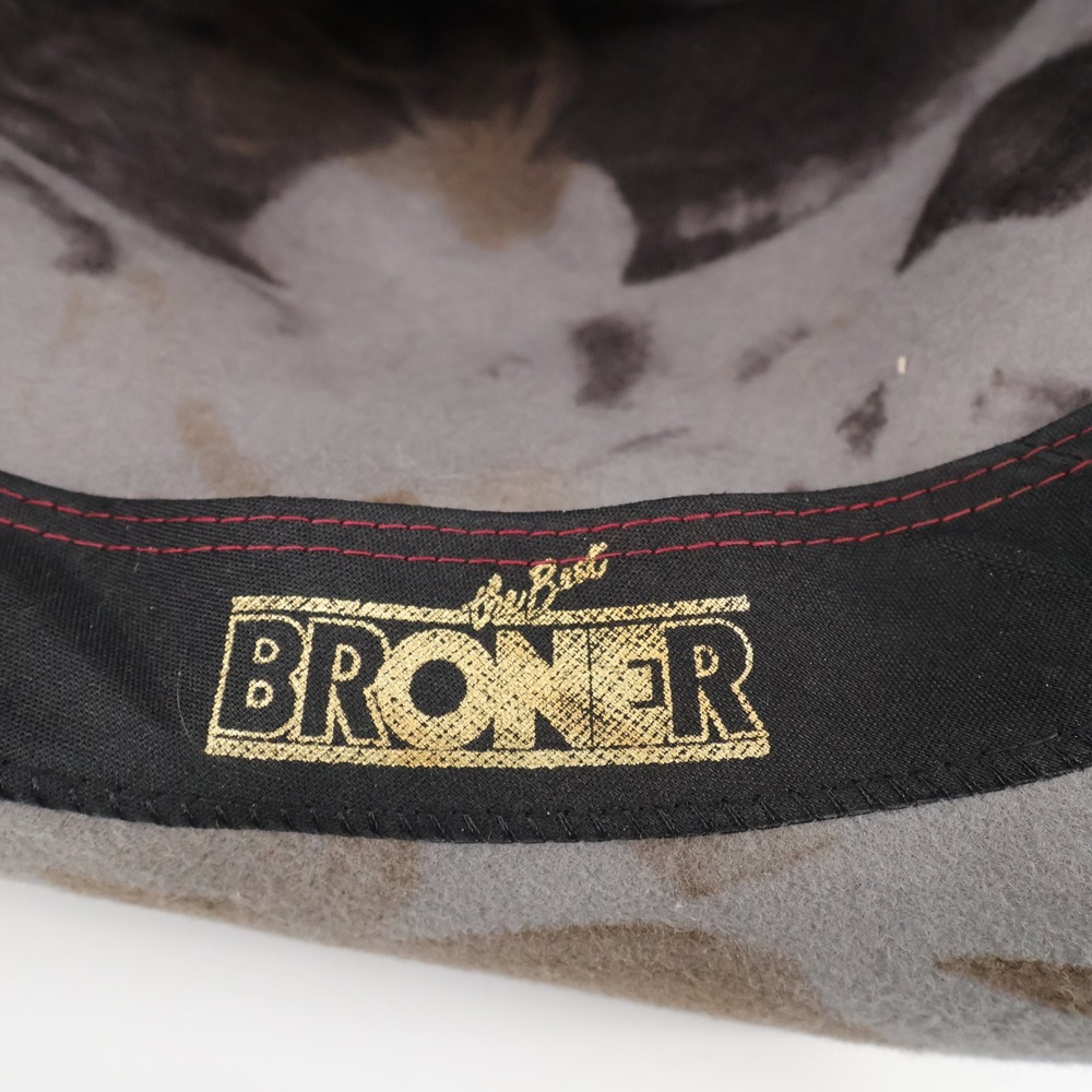 Vinatge BAK-PAKKER Broner Crusher Camo Hat 100% Wool XL USA By B-Bar-H - Picture 5 of 7